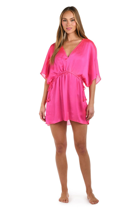 Sunshine 79 Radiance Crinkle Covers V-Neck Tunic